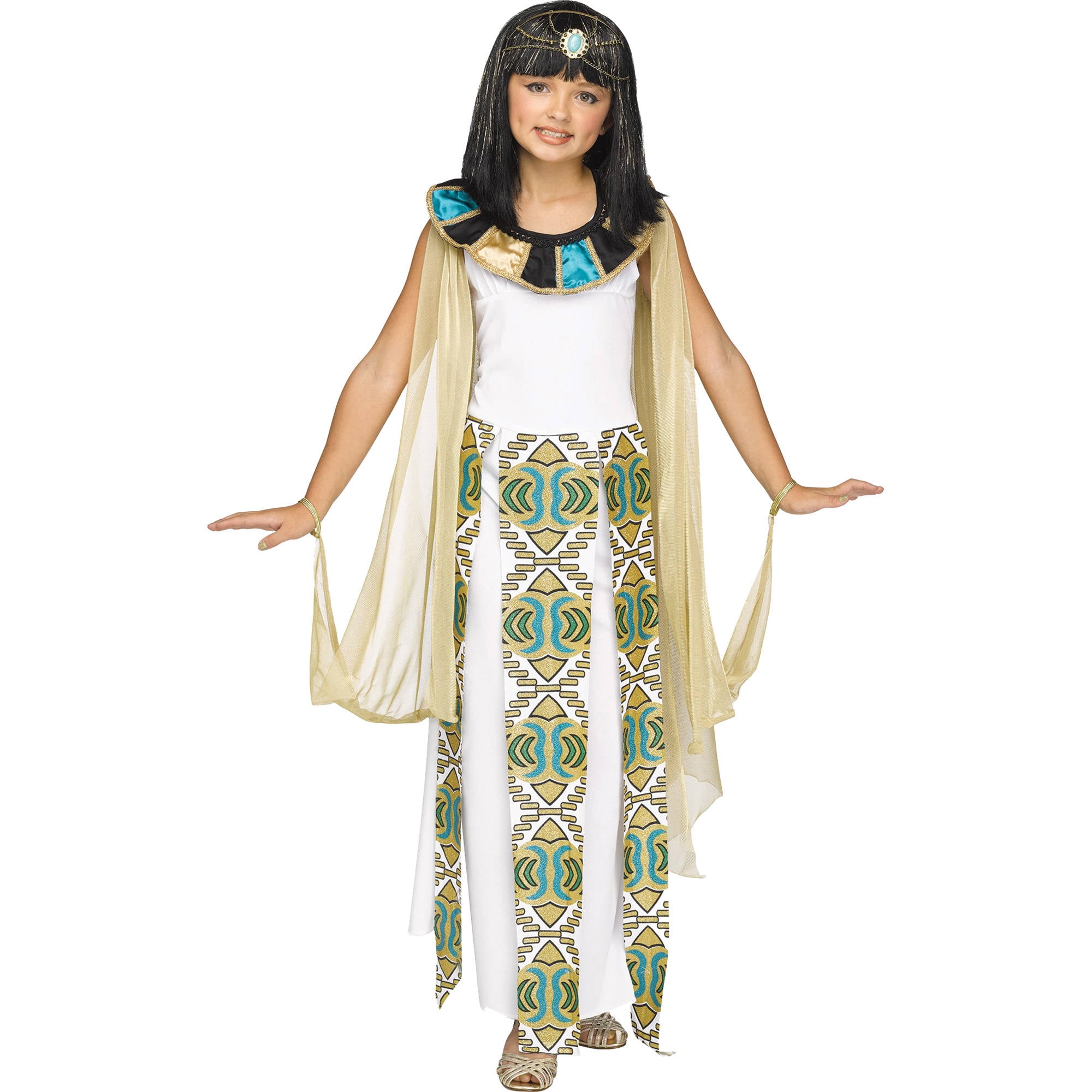 GIRLS EGYPTIAN GIRL CLEOPATRA KIDS FANCY DRESS COSTUME WORLD BOOK DAY WEEK OUTFI 