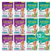 Original Derma Beauty 12PK Dry, Cracked Skin Foot Mask Moisturizing Socks - Lavender & Aloe