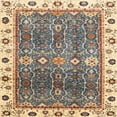 thumbnail image 1 of Ahgly Company Indoor Square Abstract Coffee Brown Oriental Area Rugs, 7' Square, 1 of 6