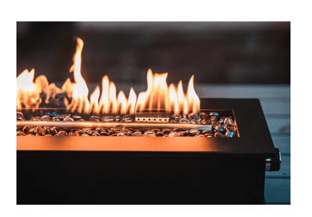 Loom X 28 in. W x 5.75 in. H Outdoor Rectangular Black LP Gas Tabletop Fire Pit