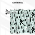 thumbnail image 3 of Forest Trees Bigfoot And Jackalope Curtain Valance, Light Filtering Short Rod Pocket Window Treatment For Living Room, Bedroom, Kitchen, Bathroom, 1 Panel, 54" W X 18" L, 3 of 7