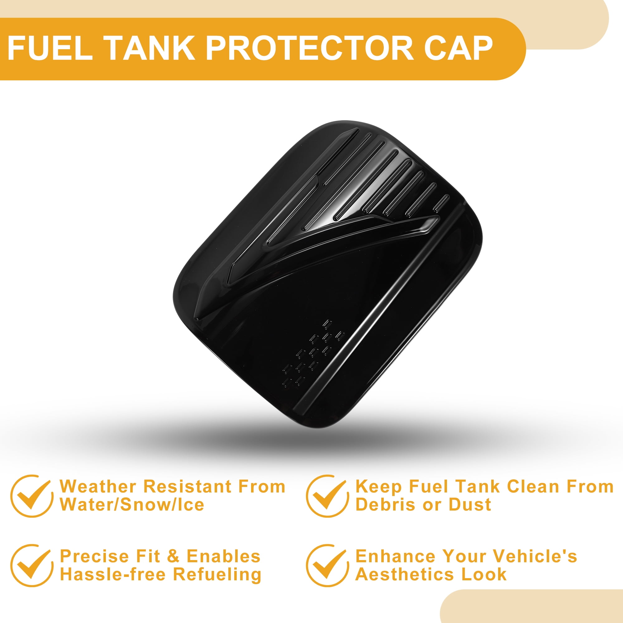 Unique Bargains Fuel Tank Door Cap for Toyota Camry 2025 Fuel Filler Flap Cover Black