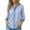 Blue, variant on Women Shirts Summer 2026 Spring Summer Striped Button down Shirt for Women Denim Contrast Collar Long Sleeve Rollable Lightweight Breathable Loose Fit Casual Blouse for Daily Work Blue S by Duoif