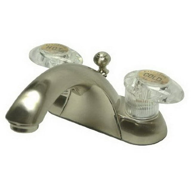 Kingston Brass Naples Two Handle 4" Centerset Lavatory Faucet with Retail Pop-up