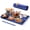 Blue, variant on JIAJIA  Electric Warming Tray, Food Warming Mat with 9 Temperature Settings Portable Food Warmer Timer Settings Quick Heating Pad for Parties Gatherings