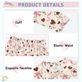 thumbnail image 2 of Pajama Hand Drawn Bow and Heart-shaped Cute Comfortable Cotton Two-piece Pajama Set, 2 of 7