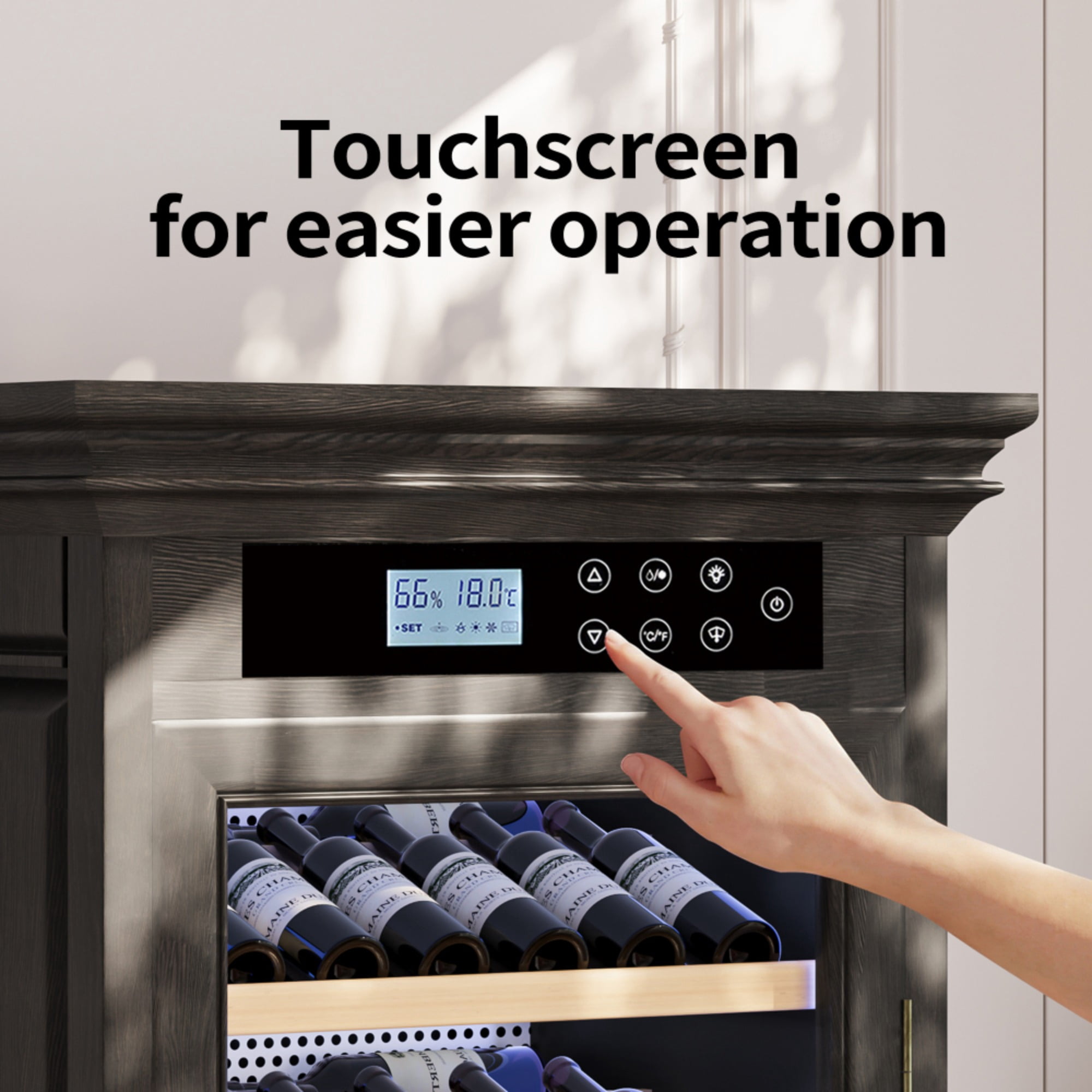 102 bottles Luxury Wine Cooler Cabinet Reagan Counter Wine Fridge Constant Temperature(LTL carry)