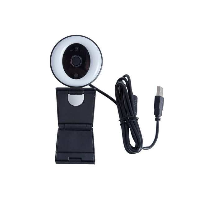 Bearachild Cámara de transmisión en vivo 2K 1080P gran angular 360 ° panorámica USB Webcam ISP algoritmos de procesamiento PC computadora Cámaras de vídeo