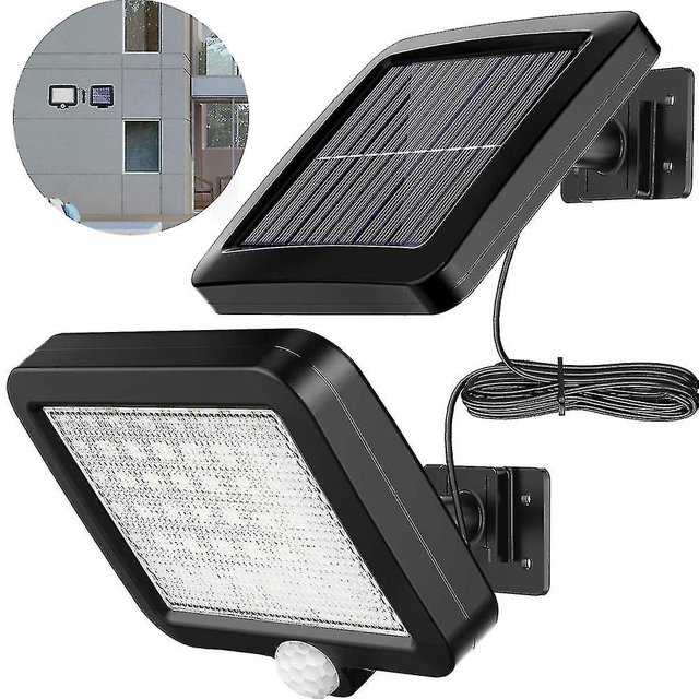 Lámpara de pared impermeable solar llevada al aire libre de las luces solares con el cable del cordón Kuyhfg Sin marca