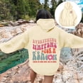 thumbnail image 2 of NinXxx Women's Oversized Hooded Sweatshirt Comfy Casual Lightweight Pullover Beige XL, 2 of 4