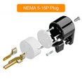 thumbnail image 2 of Enchufe WINXUS NEMA 5-15P de 15 A y 125 V, 3 patas, paquete de 5, 2 of 7