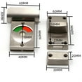 thumbnail image 5 of Cerradura de privacidad para baños públicos, cerradura de privacidad de acero inoxidable con indicador de puerta vacía reversible rojo activado verde, operación conveniente para baños, inodoros y, 5 of 5