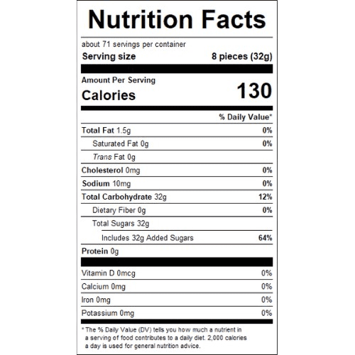 Gustaf's Mild Salty Licorice Toffee - Bulk Bags