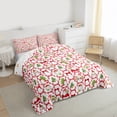 thumbnail image 3 of Homewish Cute Cartoon Gnome Bedding Comforter Set,Kawaii Bowtie Ribbon Twin Comforter Sets,Red Green White Bedding Set For Boys Kids,Microfiber Bedroom Decor Reversible,2pcs, 3 of 8