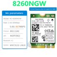 thumbnail image 2 of 20X 8260 8260NGW WiFi Card+2XAntenna 2.4G/5Ghz 867M Bluetooth 4.2 NGFF M.2 MóDulo de Tarjeta InaláMbrica WiFi para AC 8260, 2 of 5