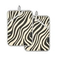 thumbnail image 7 of Yayeee Pot Holders Kitchen Heat Resistant with Pocket 7"x9.8" Cotton Oven Cooking Hot Pads, Black Lines, 7 of 7