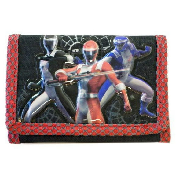 Trifold Wallet - Power Rangers - Red, Blue & Black Rangers New 224257