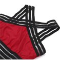 thumbnail image 2 of Summer Women Solid Swimwear One-piece Swimsuit Cross Shoulder Straps Beachwear, 2 of 14