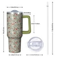 thumbnail image 2 of Gray Christmas Icon Pattern Tumbler with Handle and Lid,40oz Double Wall Vacuum Insulated Tumbler,Cups Gift for Women and Men, 2 of 7