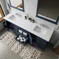thumbnail image 4 of Dukes 80 in. W Navy Blue Double Bath Vanity, Cultured Marble Top, and 30 in. Mirrors, 4 of 9