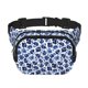 thumbnail image 1 of Fotbe Blue Ink Flowers Cangurera Cuadrada con Estampado de Doble Capa, Bolsa de Cintura Ajustable Mini para Hombres y Mujeres, 1 of 9