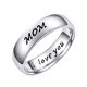 thumbnail image 1 of Anillo de acero de titanio grabado joyería de uso diario con el diseño de la joyería, 1 of 6