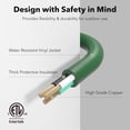 thumbnail image 4 of BN-LINK Outdoor Extension Cord 1 to 3 Splitter, 25 ft Power Cord, Multi Grounded Outlets, 16/3 SJTW Weatherproof for Lighting, Landscaping & Holiday Decorations, ETL Listed, 4 of 6