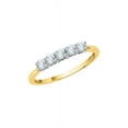 thumbnail image 2 of Five Stone Diamond Anniversary Ring in 10K Gold (1/2 cttw) (I-Color, SI3-I1 Clarity), 2 of 4