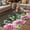Brown, variant on Spring Pink Roses Outdoor Rug for Patio/Deck/Porch, Non-Slip Large Area Rug 3 x 5 Ft, Pastoral Eucalyptus Leaves Rustic Burlap Indoor Outdoor Rugs Washable Area Rugs, Camping Rug Carpet Runner