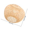 thumbnail image 4 of AURARMLET 1Pack Rustic Bamboo Light Shade Protective Pendant Lamp Shade for Adults Home, 4 of 5