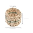 thumbnail image 2 of SHOWERORO 6Ud Anillos De Servilleta Rústicos Beige Soporte Tejido Para De, 2 of 6