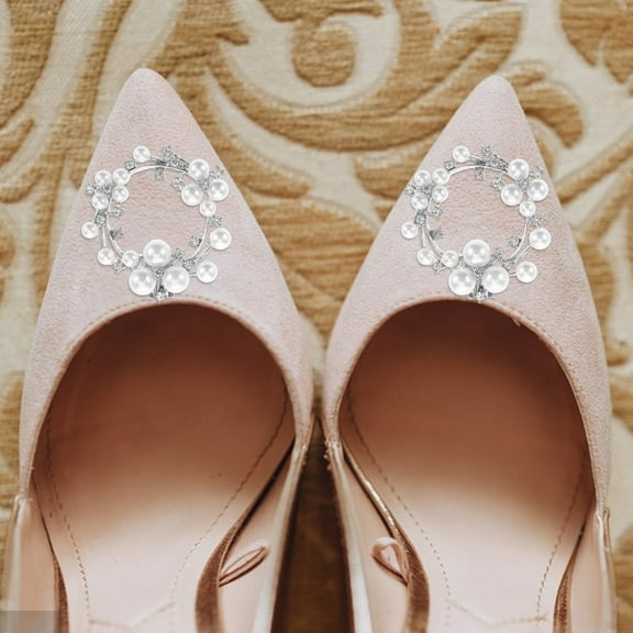 MLINS Rhinestone Shoe Clips for Women Adding Beauty to High Heels with Sparkling Crystal Decor 1 Pair
