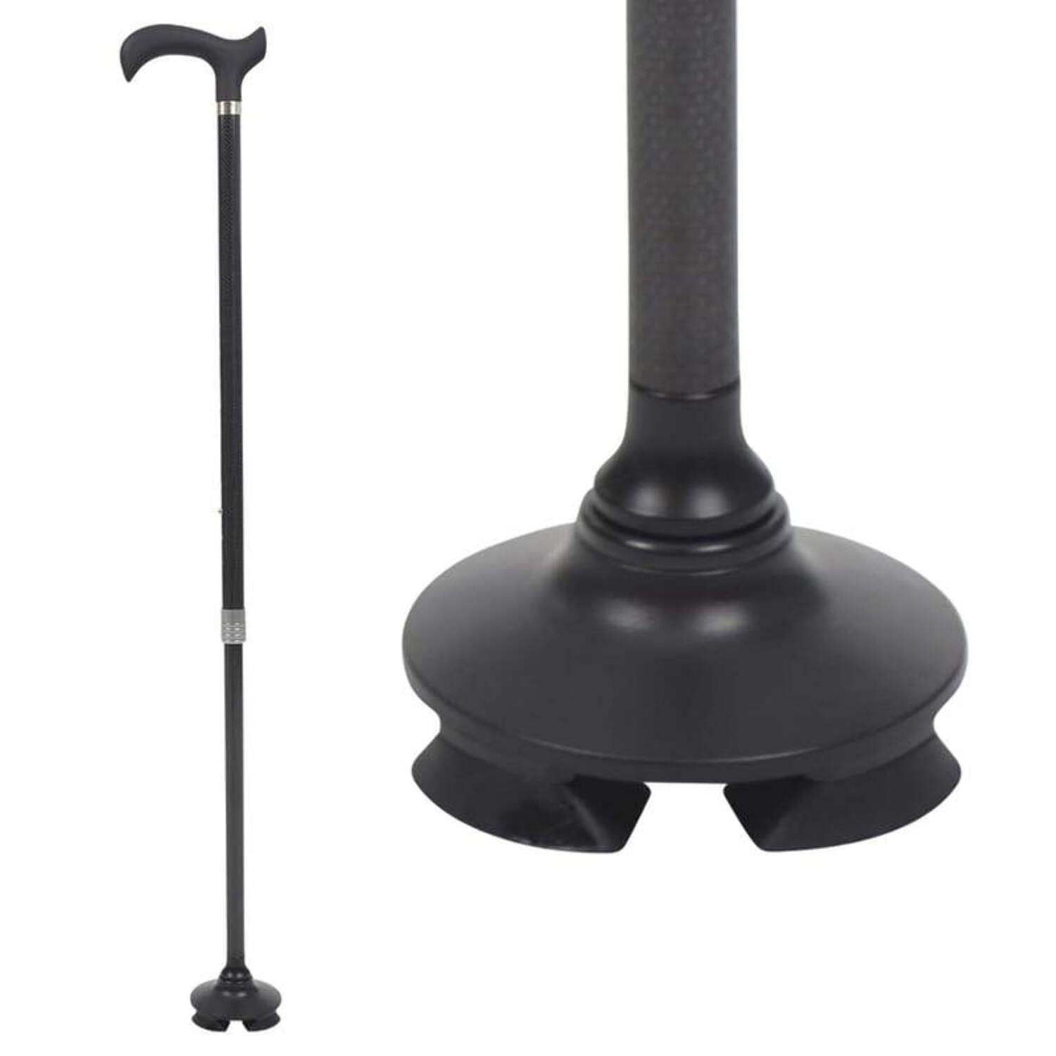 Rehand Quad Cane, Walking Cane With Ergonomic Handle Ever And Graceful 4 Pronged Base For Extra Stability Adjustable Walking Sticks For Right Or Left Handed Men Women P 112330142 - View #12