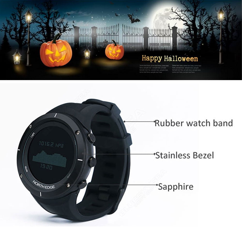 Smart Watch Water Resistant Compass For Outdoor Altimeter Thermometer Pedometer by