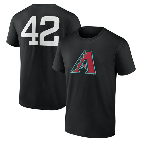 Men's Black Arizona Diamondbacks Jackie Robinson Day Name & Number T-Shirt