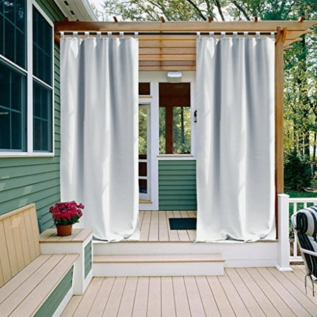 Greyish White Outdoor Curtain for Porch - NICETOWN Home Fashion Machine ...