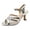 Silver, variant on Rokment Sparkling Rhinestones Metallic Lace Patchwork Dressy Sandals for Women Bride Wedding Elegant Leather Open Toe High Heels Latin Ballet Dance Dress Shoes Summer Gold Size 6