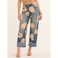 thumbnail image 3 of Jessica Simpson Women's Zinnia Wide Leg Boyfriend Jeans, Sizes 2-16, 3 of 9