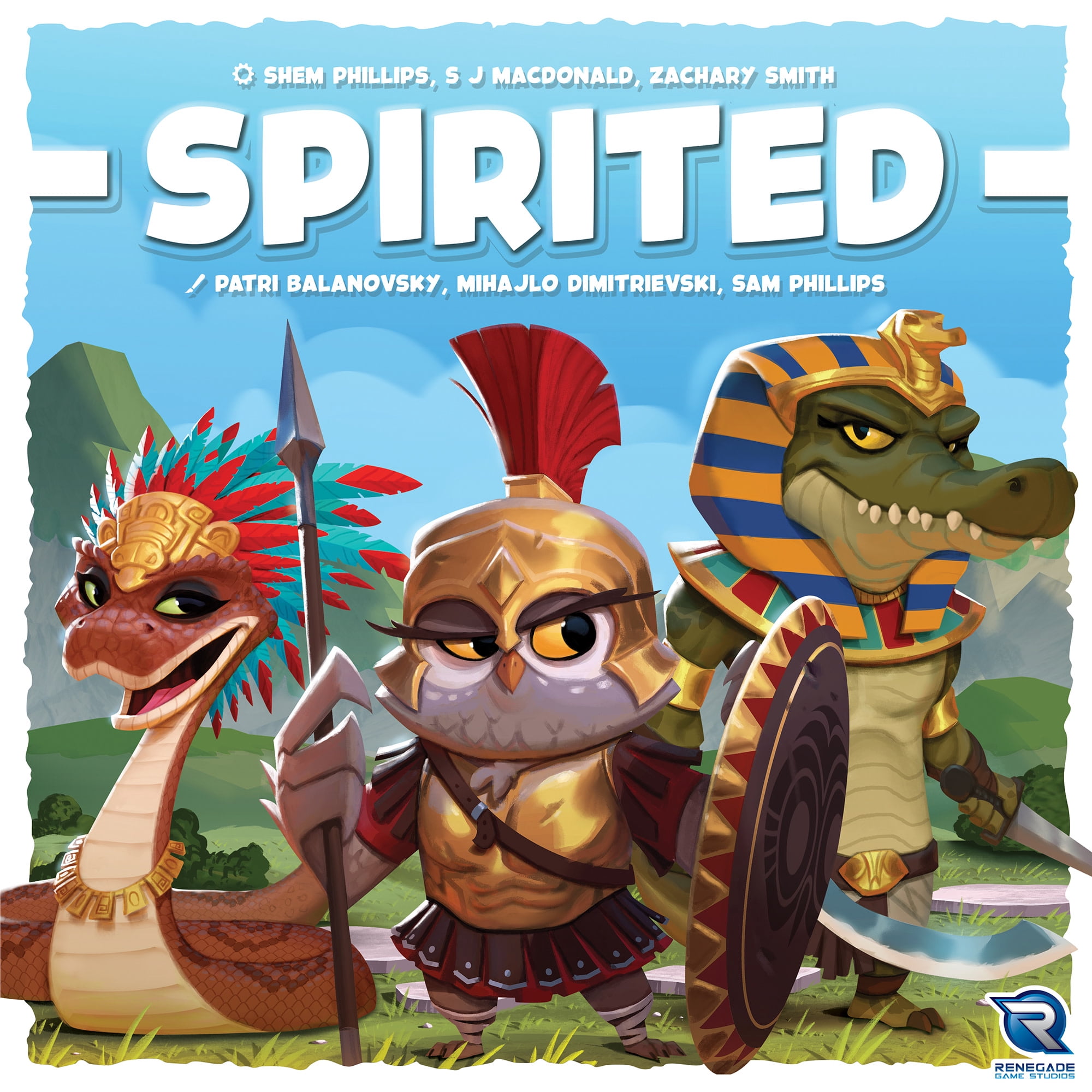 Garphill Games: Spirited - Ancient World Card-Driven Board Game, Animal Clans Forge Allegiances, Fight In Battles, Build Wonders, Ages 14+, 1-6 Player
