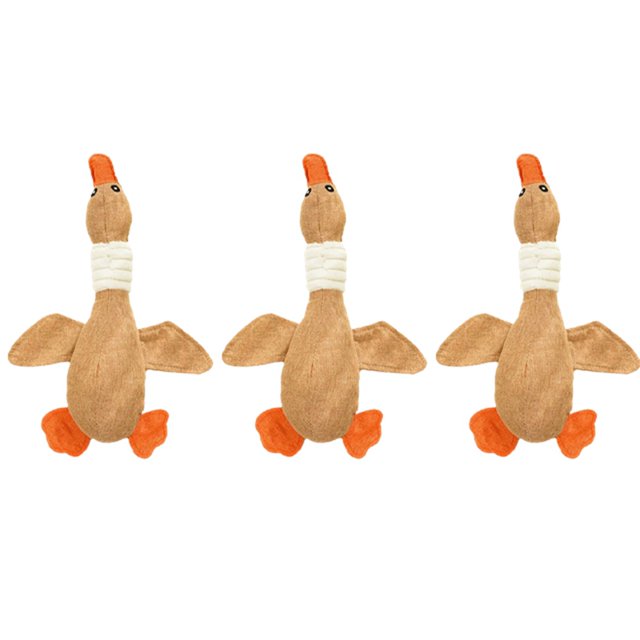 Juguete para Mascotas, Ganso, Perro, Masticable, Sonido, Rechinamiento, Limpiador de Dientes, Suministros para Mascotas, Perro, , Marrón