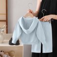 thumbnail image 5 of Piuwrlz Kids Sweatsuits Sets 2pcs Girls Jogger Set Knitted Sweats and Sweatpants Blue Size 7 Years, 5 of 8
