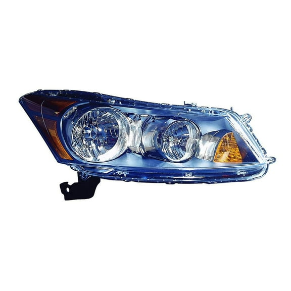 KAI New CAPA Certified Standard Replacement Passenger Side Headlight Assembly, Fits 2008-2012 Honda Accord Sedan