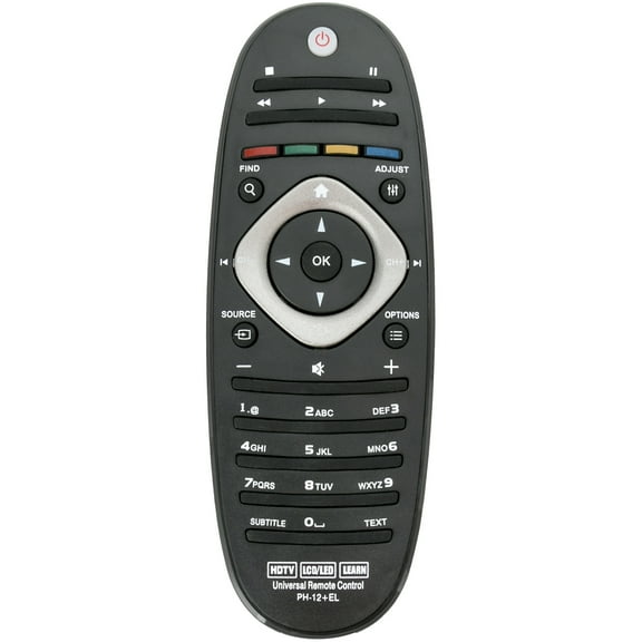 New PH-12+EL Universal Replace Remote Control Fits for 99% Models of Philips Series TV RC1683801/01 RC2023617/01 RC2033601/01 RC400 RC520 RC0770 RC1904 RC2001 RC2006