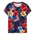 thumbnail image 4 of VKOYWKM American Flag Shirts for Women 4th of July Independence Day Graphic Tees Patriotic Short Sleeve Crew Neck Summer Tops Tshirts, 4 of 6