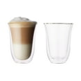 thumbnail image 1 of Galateo Capri Collection Caffe Double-Wall Borosilicate Coffee Glass Mugs - Set of 2, 1 of 6