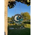 thumbnail image 4 of Moon and Stars Painted Stained Glass Suncatcher, Window Hanging Decor, Outdoor Sun Catcher Decor, Nursery Room Décor, 4 of 5