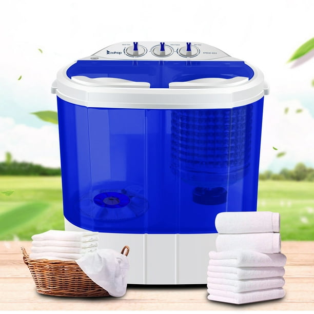 Ktaxon 10LBs Mini Twin Tub Washing Machine, Portable Washer Spin Dryer