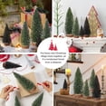 thumbnail image 4 of Ayieyill 9Pcs Mini Christmas Trees Christmas Decor Artificial Christmas Decorations with 4 Sizes, Christmas Tree Bottle Brush Trees Christmas Table Decorations (Green Silver Black), 4 of 7