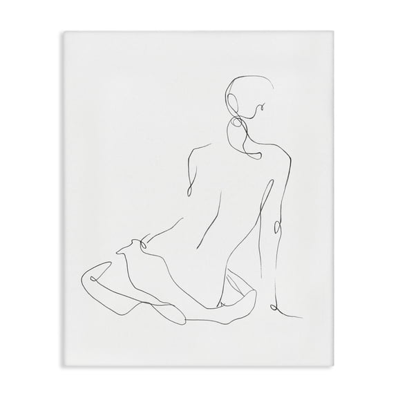 Stupell Industries Contemporary Gestural Contour Left Canvas Art, 16 x 20, by Ethan Harper
