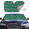 thumbnail image 2 of Haiem Tropical Leopard Car Windshield Sun Shade - Blocks UV Rays Sun Visor Protector, Sunshade to Keep Your Vehicle Cool, Universal Fit SUV Van Sedan-Small, 2 of 7